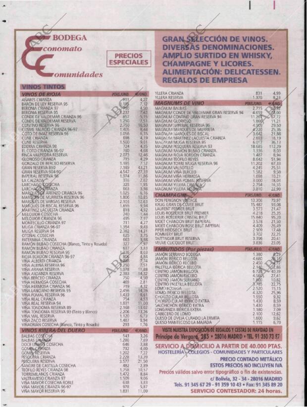 ABC MADRID 14-12-2001 página 124