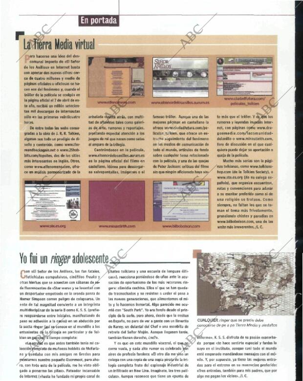 ABC MADRID 14-12-2001 página 132