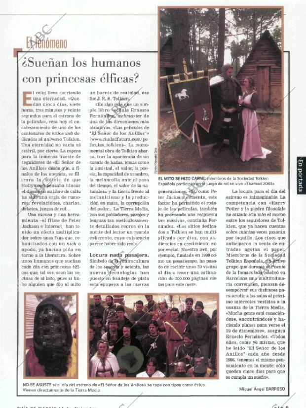 ABC MADRID 14-12-2001 página 133