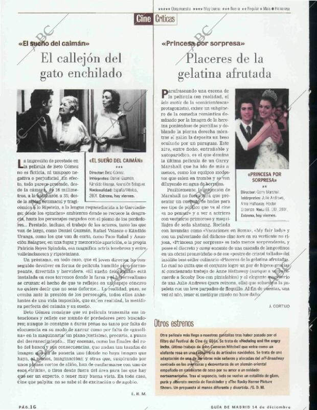 ABC MADRID 14-12-2001 página 140