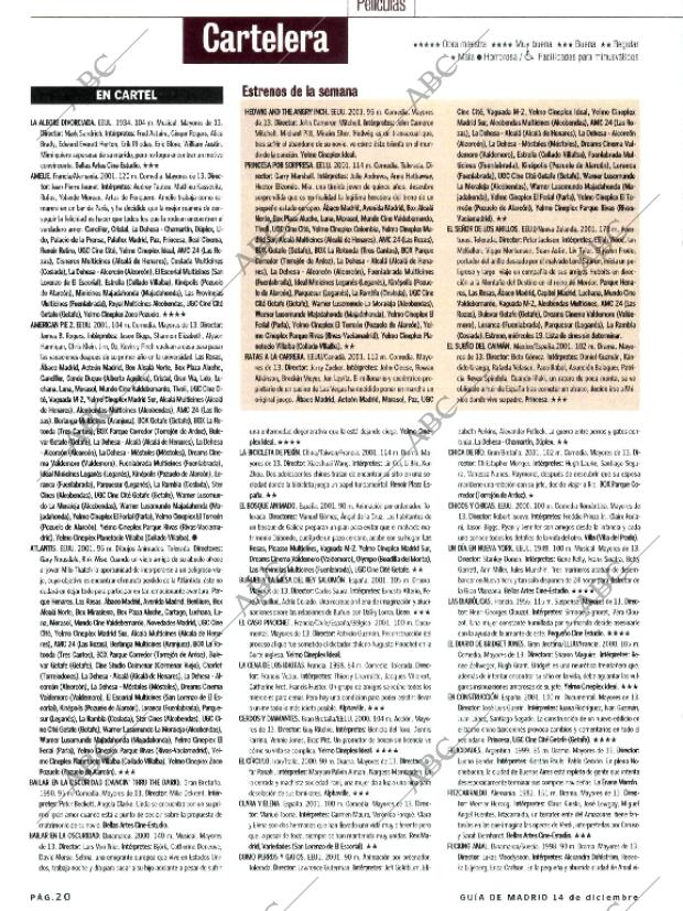 ABC MADRID 14-12-2001 página 144