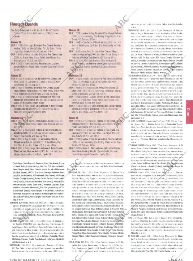 ABC MADRID 14-12-2001 página 147