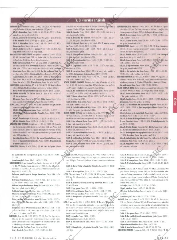 ABC MADRID 14-12-2001 página 149