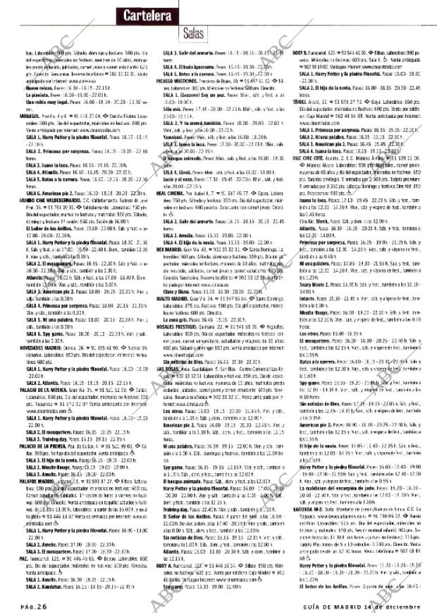 ABC MADRID 14-12-2001 página 150