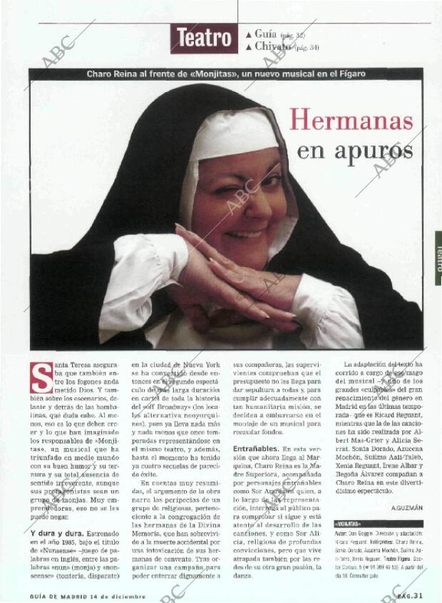 ABC MADRID 14-12-2001 página 155