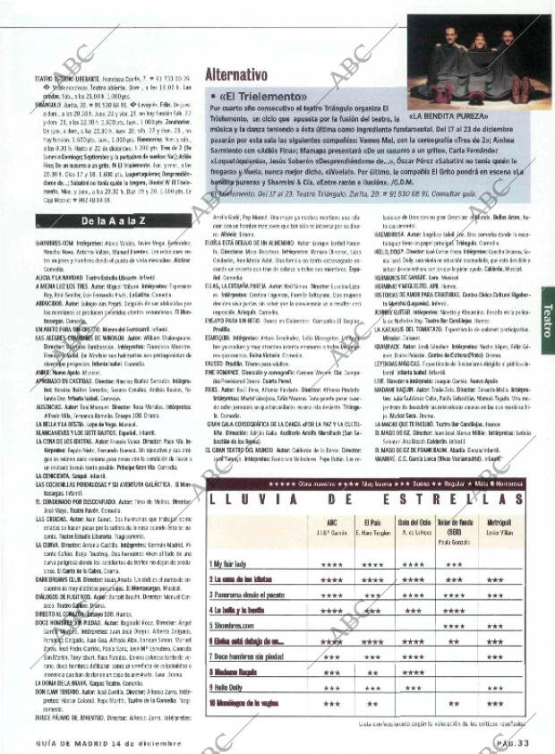 ABC MADRID 14-12-2001 página 157