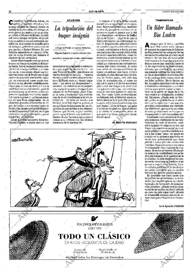 ABC MADRID 14-12-2001 página 16
