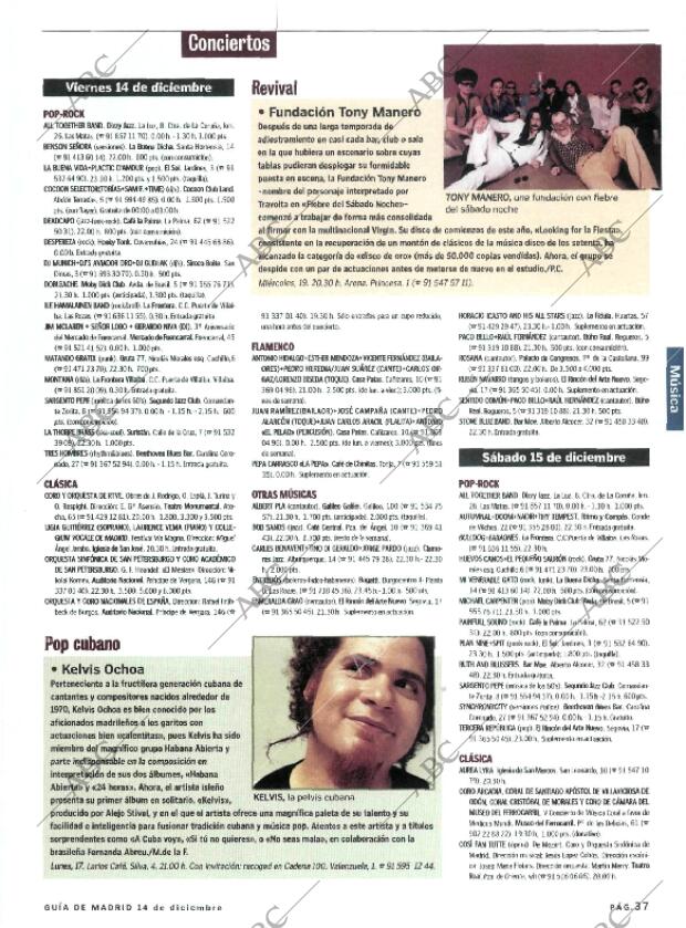 ABC MADRID 14-12-2001 página 161