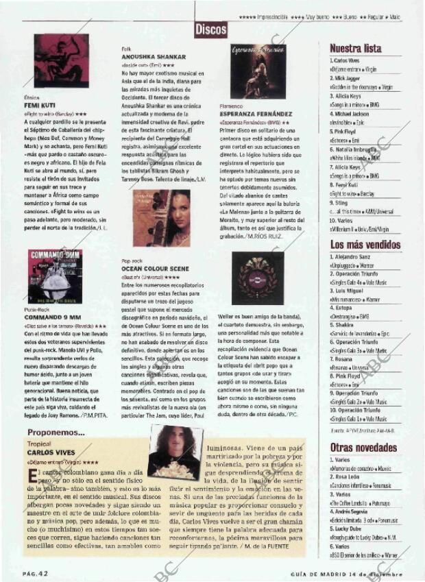 ABC MADRID 14-12-2001 página 166