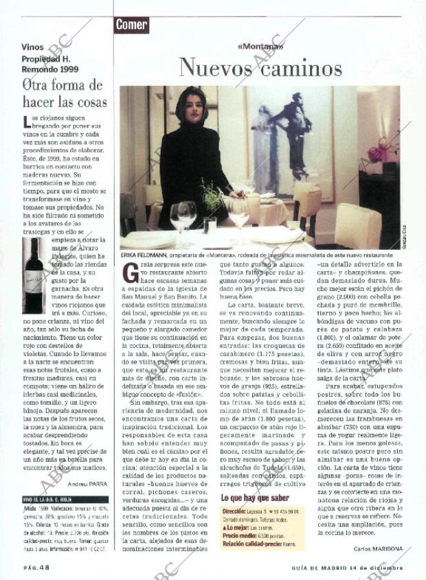 ABC MADRID 14-12-2001 página 172