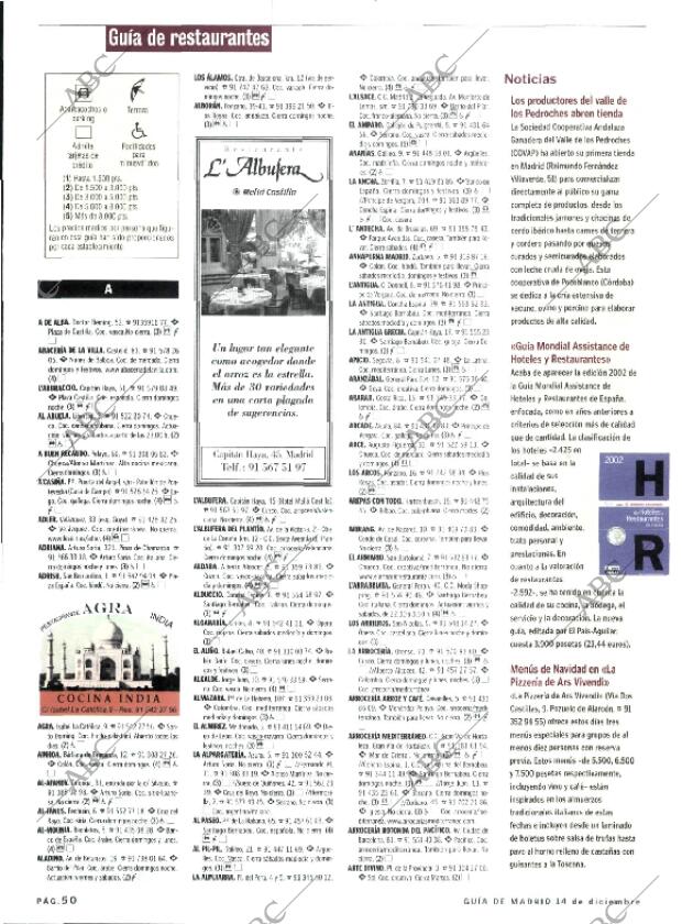 ABC MADRID 14-12-2001 página 174