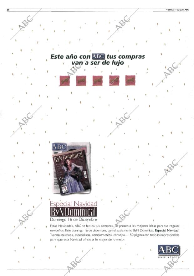 ABC MADRID 14-12-2001 página 18