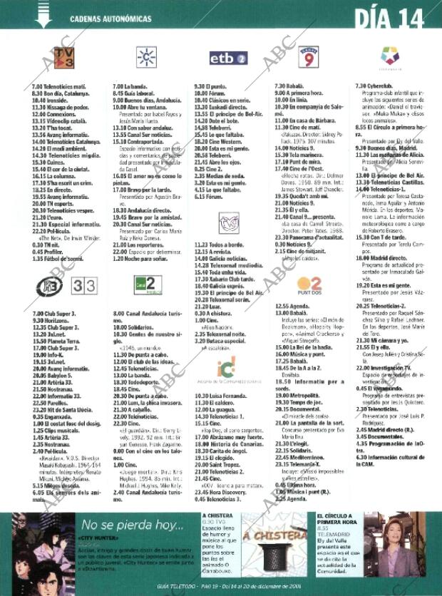 ABC MADRID 14-12-2001 página 227