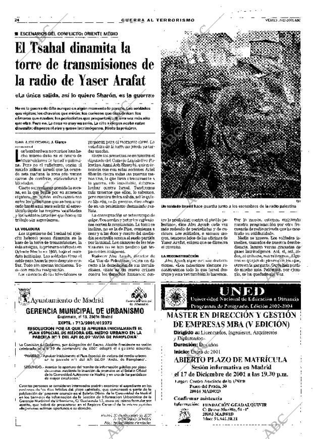 ABC MADRID 14-12-2001 página 24