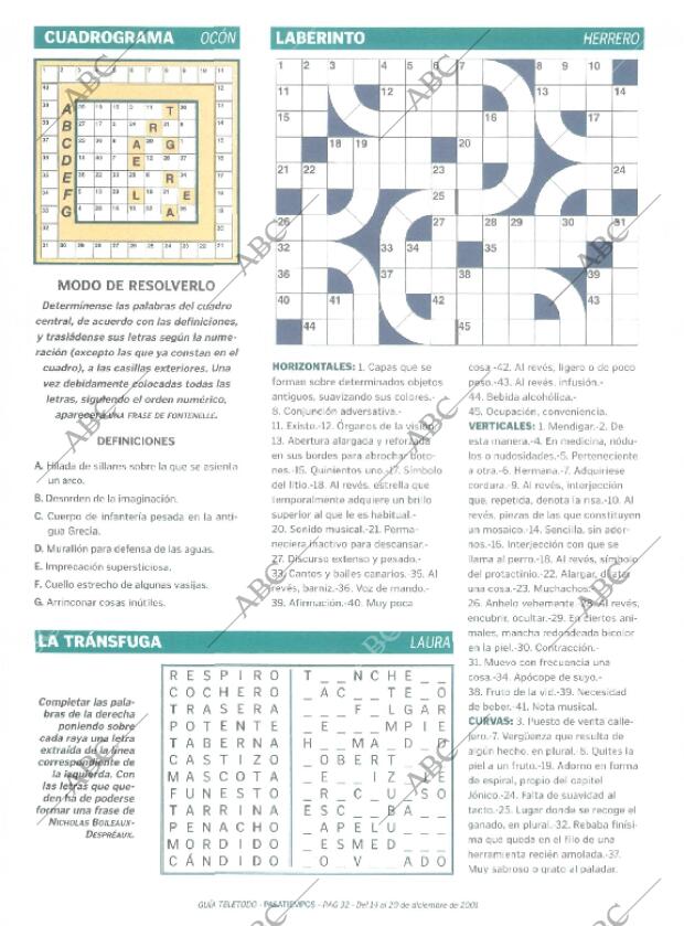 ABC MADRID 14-12-2001 página 240