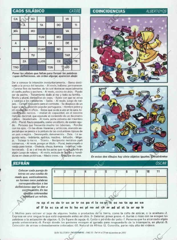 ABC MADRID 14-12-2001 página 241