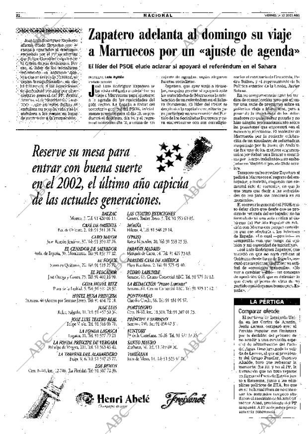 ABC MADRID 14-12-2001 página 32
