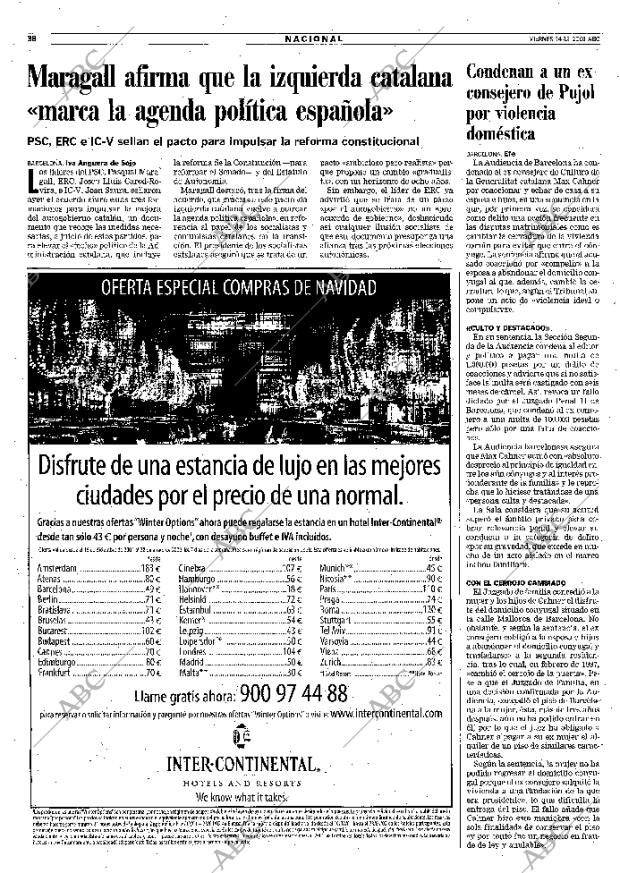 ABC MADRID 14-12-2001 página 38