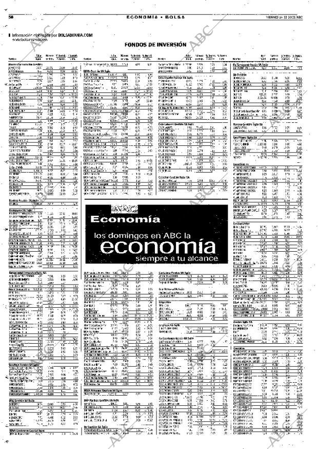 ABC MADRID 14-12-2001 página 58
