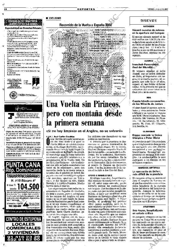 ABC MADRID 14-12-2001 página 64