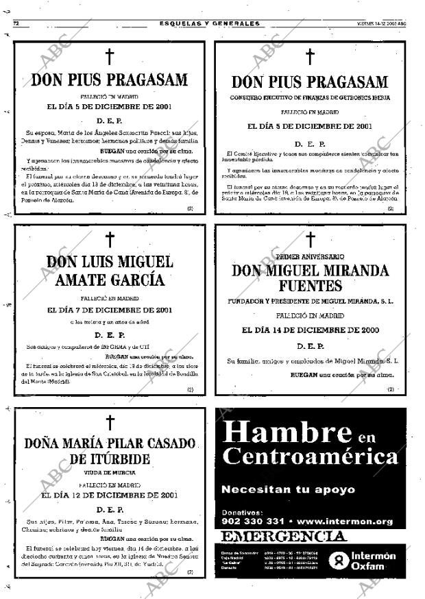 ABC MADRID 14-12-2001 página 72