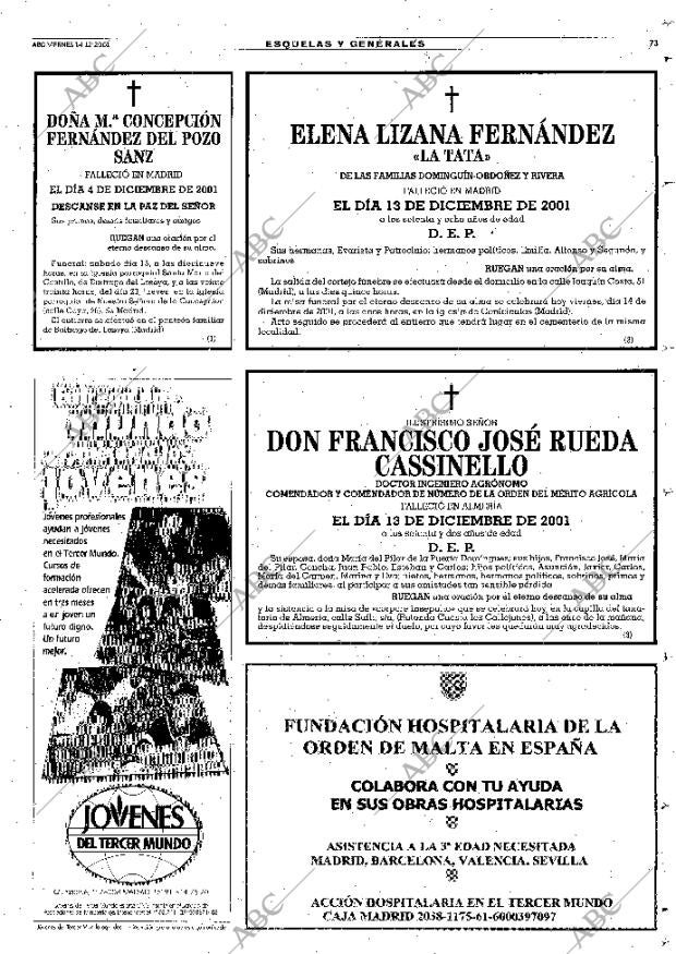 ABC MADRID 14-12-2001 página 73