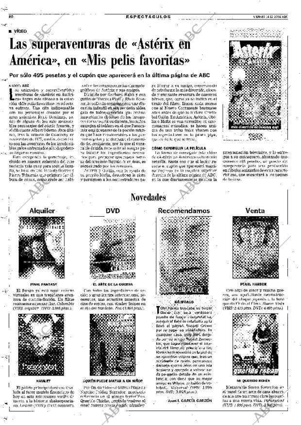 ABC MADRID 14-12-2001 página 80