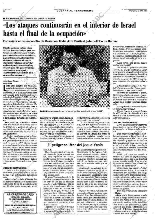 ABC MADRID 15-12-2001 página 22