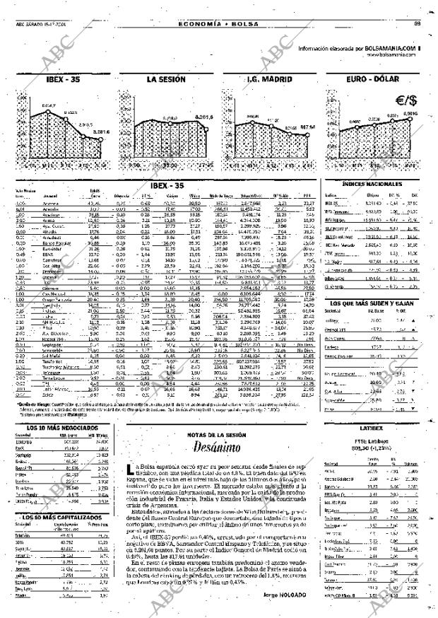 ABC MADRID 15-12-2001 página 69