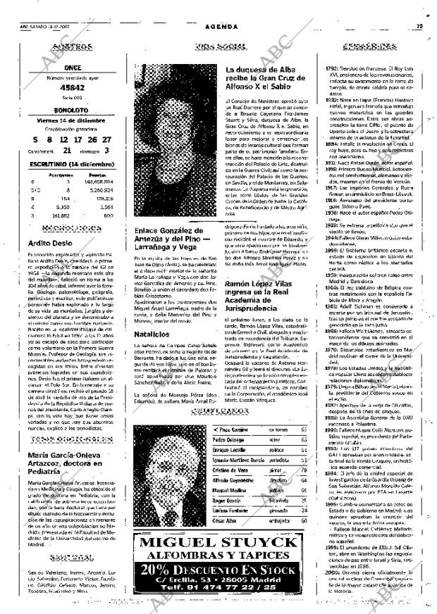 ABC MADRID 15-12-2001 página 79
