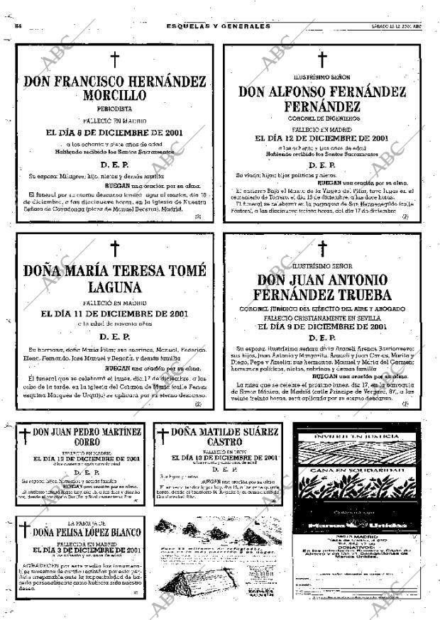 ABC MADRID 15-12-2001 página 84
