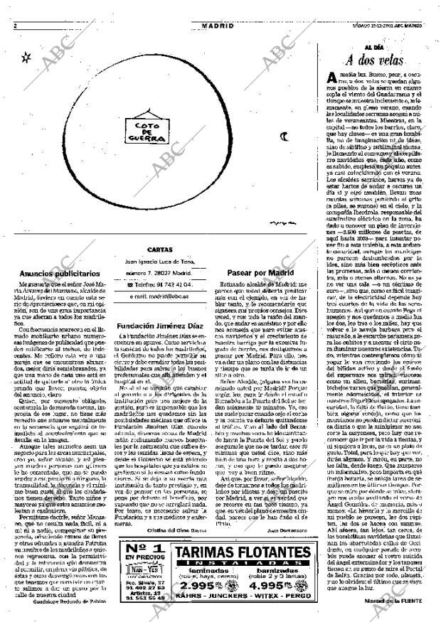 ABC MADRID 15-12-2001 página 98