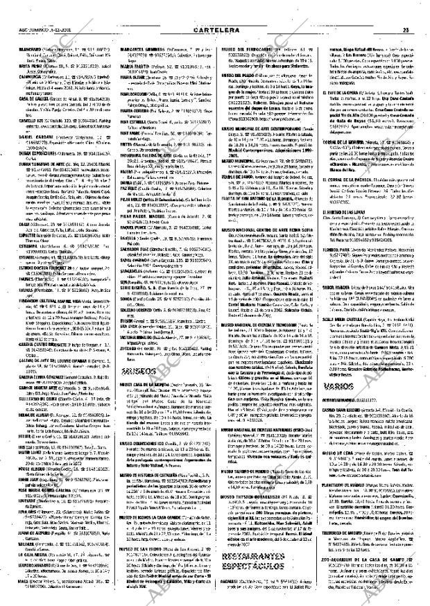 ABC MADRID 16-12-2001 página 107