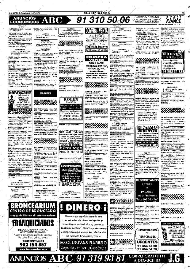 ABC MADRID 16-12-2001 página 129