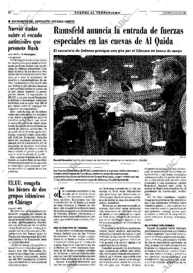 ABC MADRID 16-12-2001 página 22