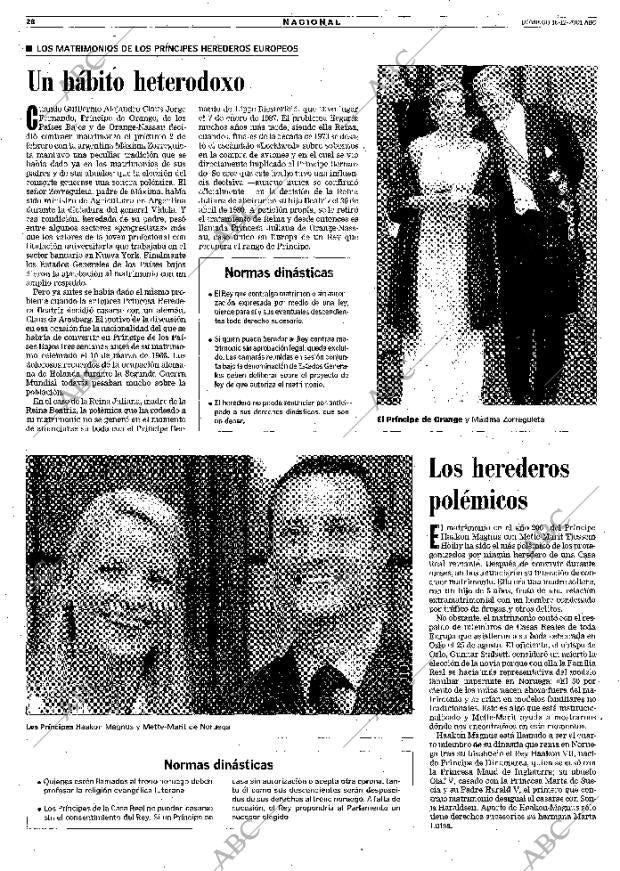 ABC MADRID 16-12-2001 página 28