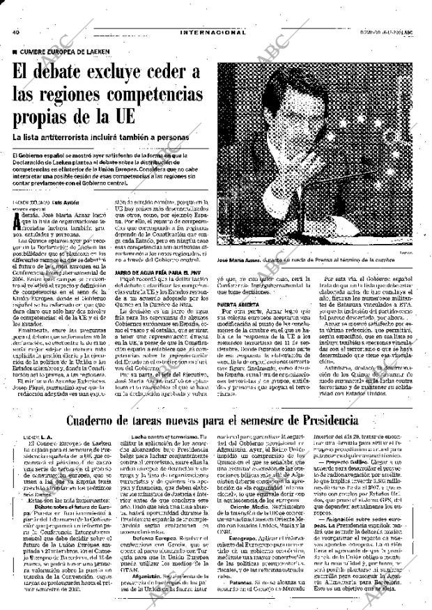 ABC MADRID 16-12-2001 página 40