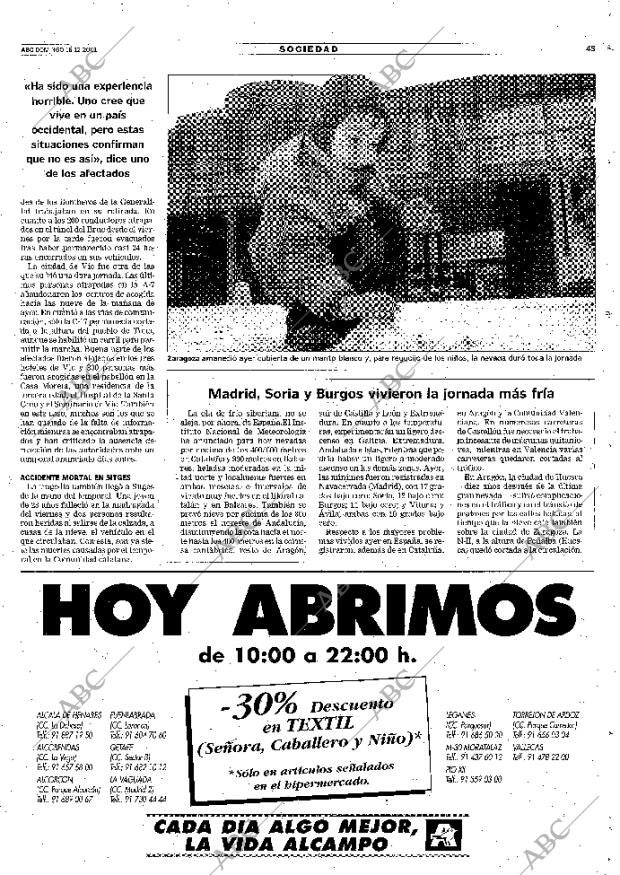 ABC MADRID 16-12-2001 página 45