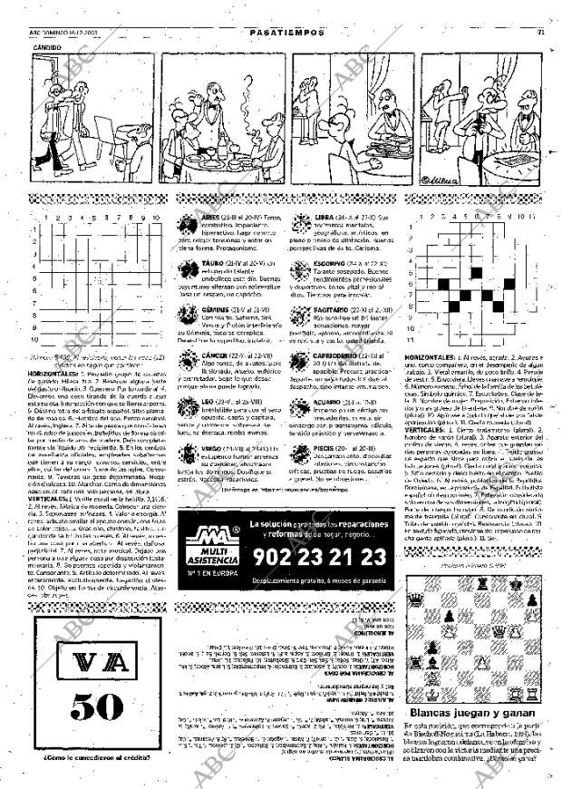 ABC MADRID 16-12-2001 página 71
