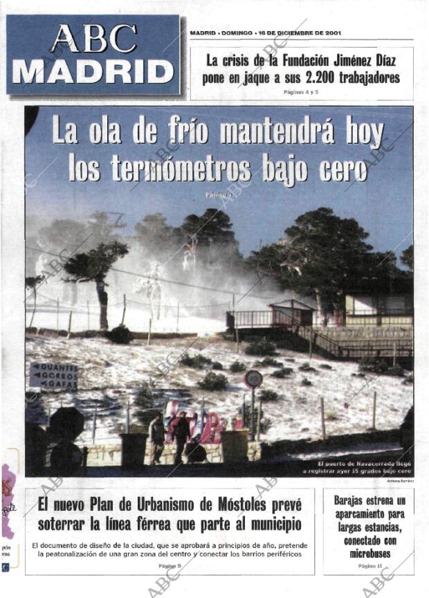 ABC MADRID 16-12-2001 página 85