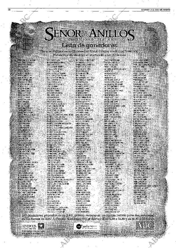 ABC MADRID 16-12-2001 página 94