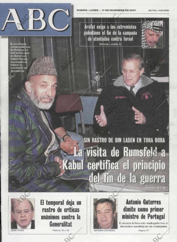 ABC MADRID 17-12-2001 página 1
