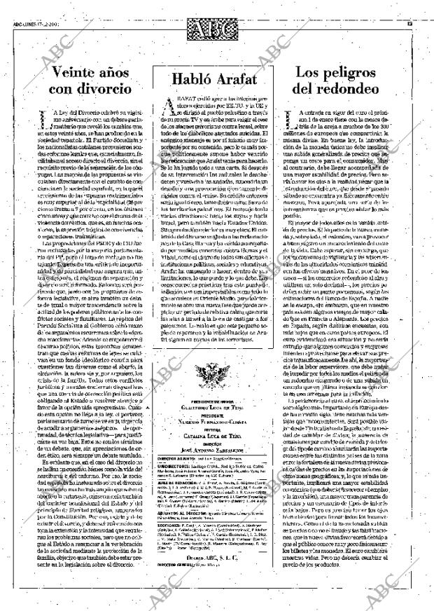 ABC MADRID 17-12-2001 página 13