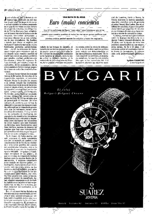 ABC MADRID 17-12-2001 página 33