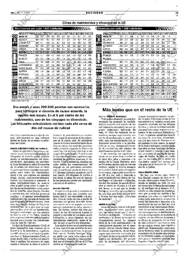 ABC MADRID 17-12-2001 página 45