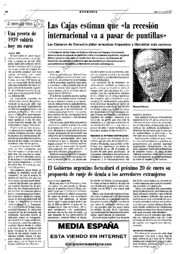 ABC MADRID 17-12-2001 página 50