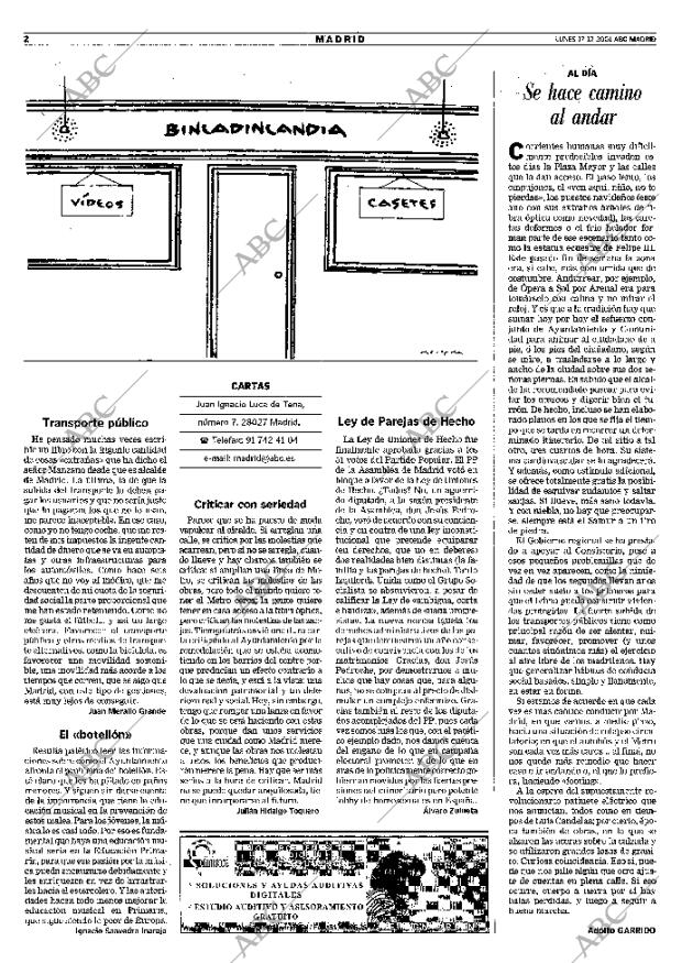 ABC MADRID 17-12-2001 página 90