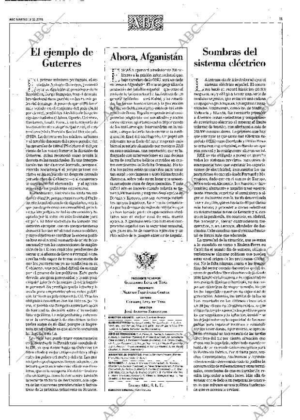 ABC MADRID 18-12-2001 página 11