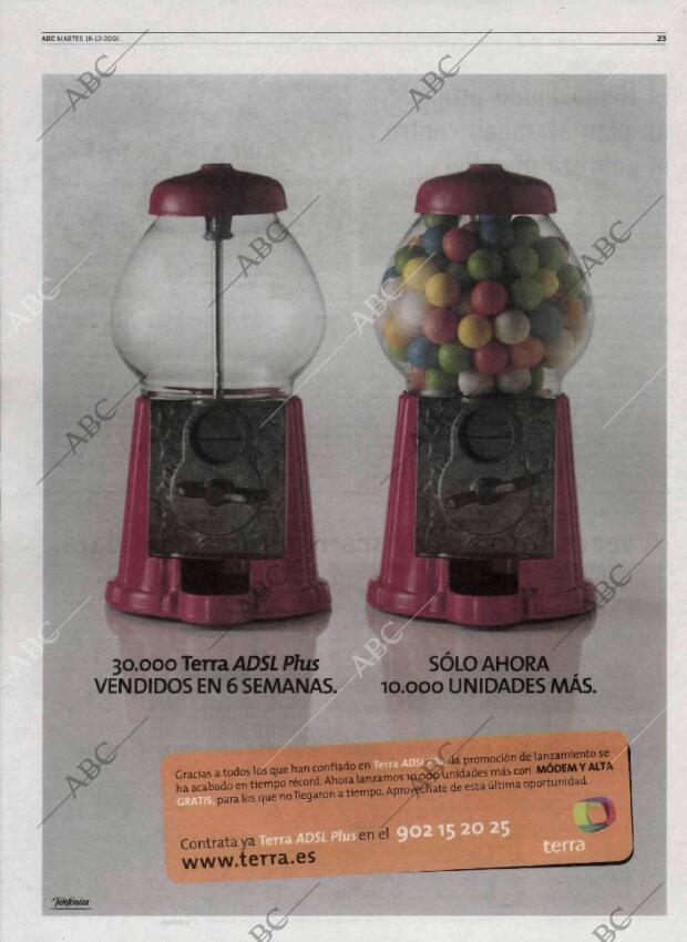 ABC MADRID 18-12-2001 página 23