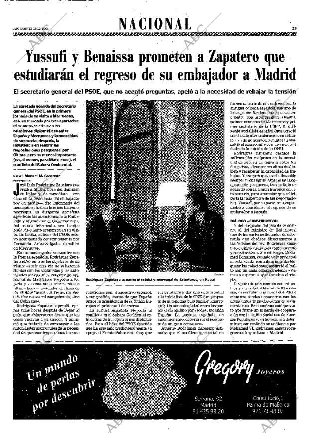 ABC MADRID 18-12-2001 página 25